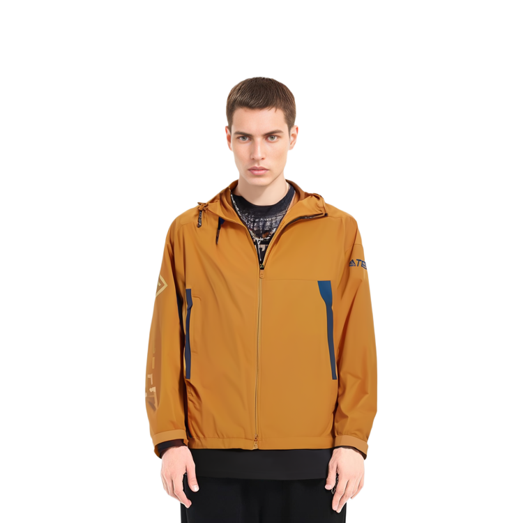 adidas Logo Printed Zip-Up Jacket Yellow Unisex HG6032 圖 6