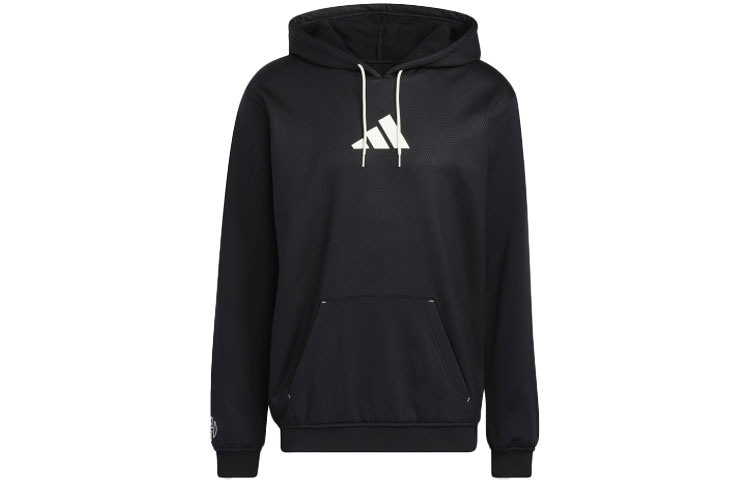 adidas Logo Pullover Hoodie Black HC7674