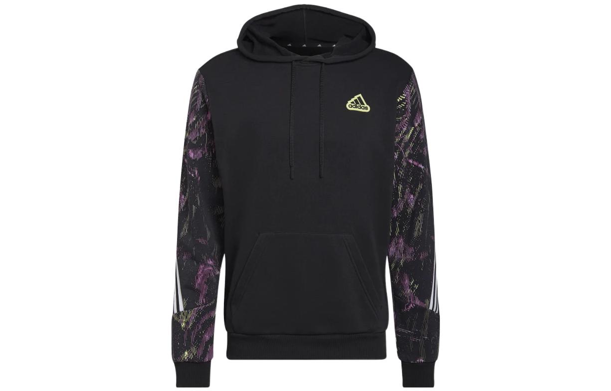 adidas Logo Reflective Hoodie Black Unisex HU0255