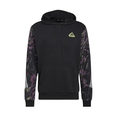 adidas Logo Reflective Hoodie Black Unisex HU0255