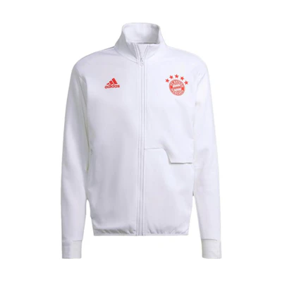 adidas Logo Solid Color Long Sleeve Jacket White HY3276