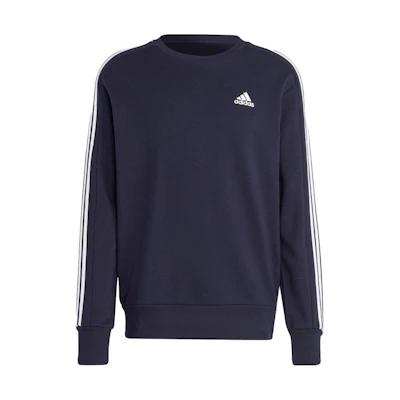 adidas Logo Stripe Crewneck Long Sleeve Sweatshirt Navy (Japan Exclusive) IC9318-JAPAN