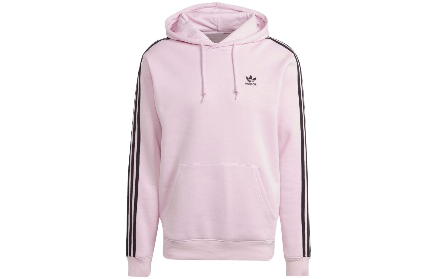 adidas Logo Stripe Print Pullover Hoodie Japanese Edition Pink () IM0407-JAPAN