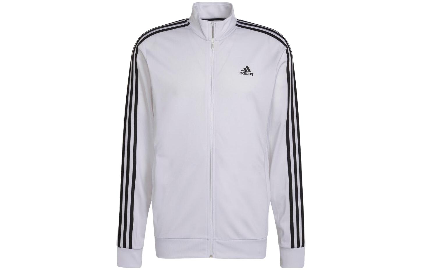 adidas Logo Stripe Print Zip-Up Jacket White (Japan Exclusive) H46102-JAPAN