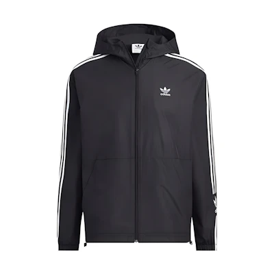 adidas Logo Striped Colorblock Zip Hoodie Jacket Japan Edition Black () IK8673-JAPAN