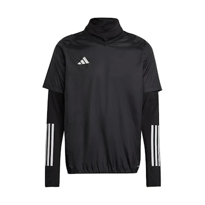 adidas Logo Striped Mock-Layer Jacket Black HI3044