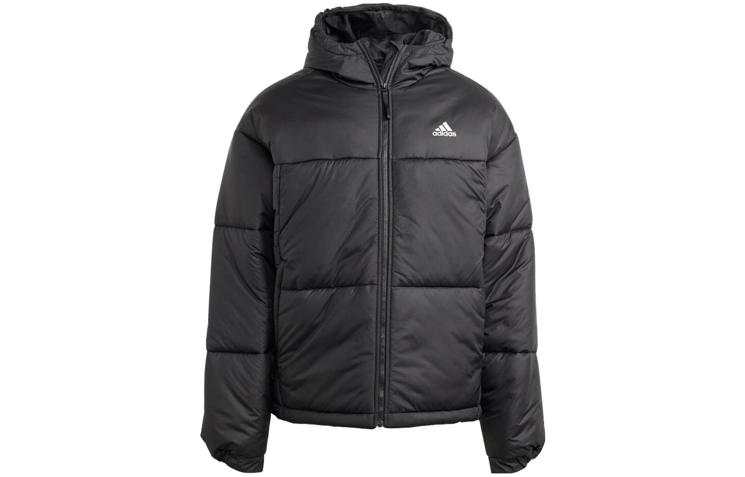 adidas Logo Striped Print Full-Zip Hoodie Jacket Japan Edition Black IK0521-JAPAN