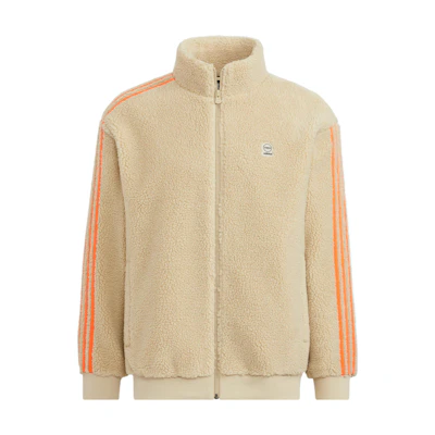 adidas Logo Striped Track Jacket Prairie Brown Unisex HN8728