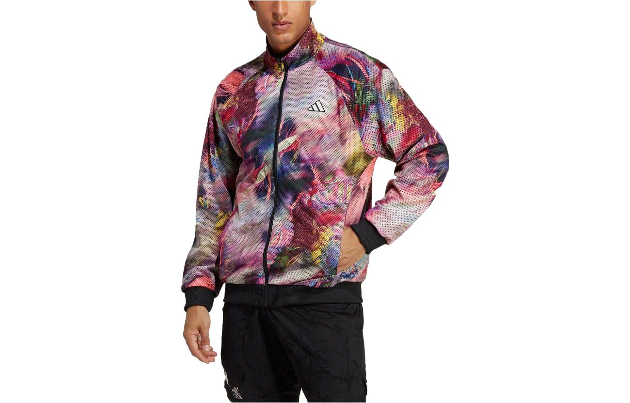 adidas Logo Tennis Long Sleeve Jacket Black/Multi-Color HT7209