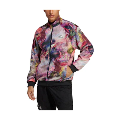 adidas Logo Tennis Long Sleeve Jacket Black/Multi-Color HT7209