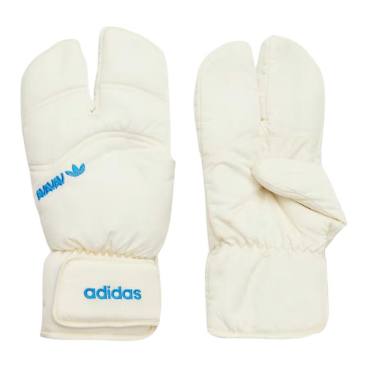 adidas Logo Unisex Gloves - White/Red, Casual Style for Men and Women. JG1432