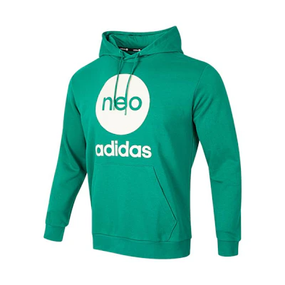 adidas Logo Vintage Green Hoodie Unisex Long Sleeve Sweatshirt HM2011