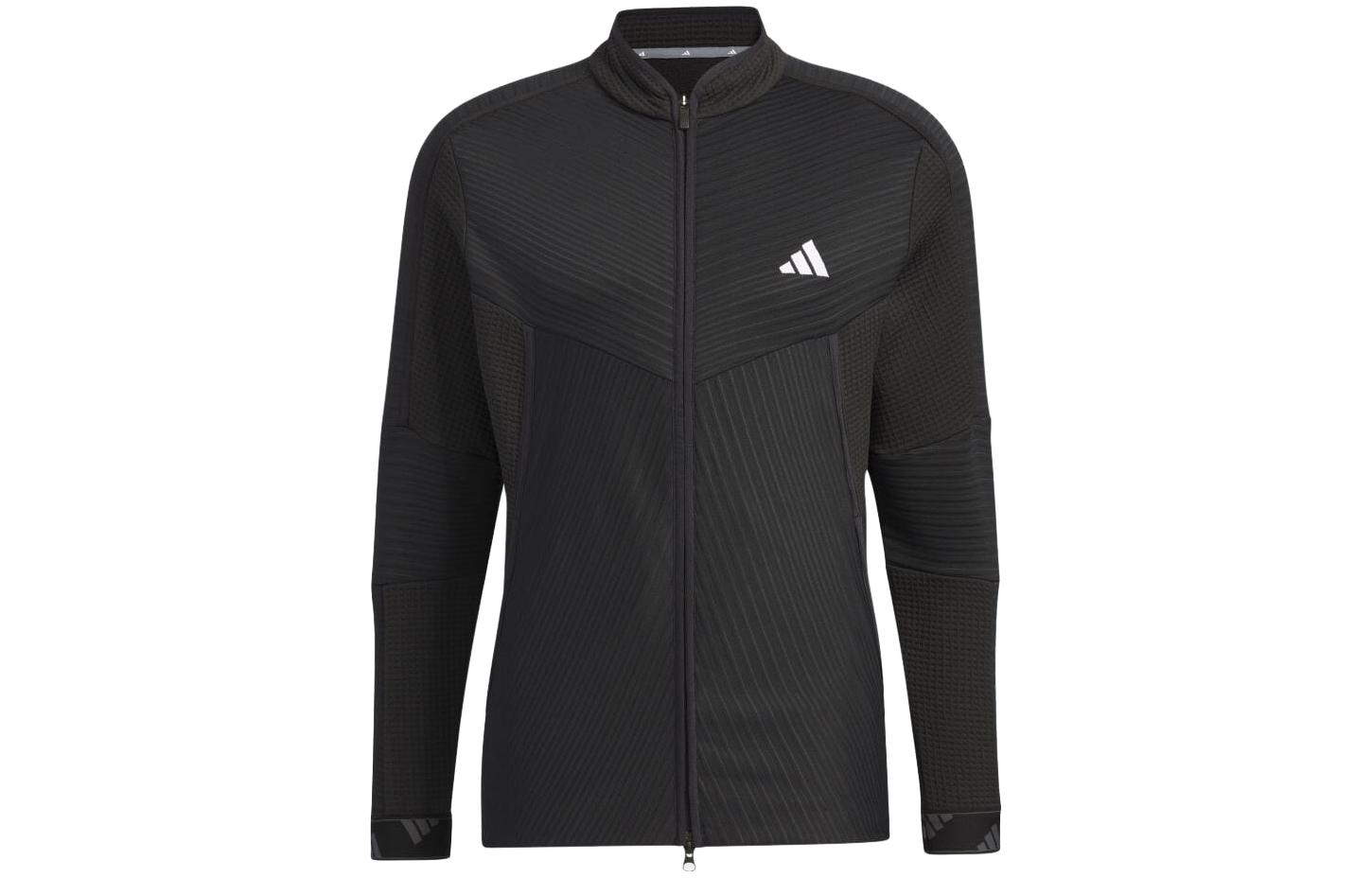 adidas Logo Warm Zip-Up Track Jacket Black HY0952