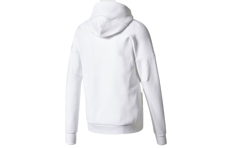 adidas Logo White Knit Hooded Jacket CD6277 圖 3