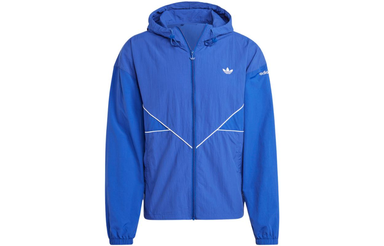 adidas Logo Zip-Up Hoodie Jacket Loose Fit Blue (Japan Edition) HR3321-JAPAN