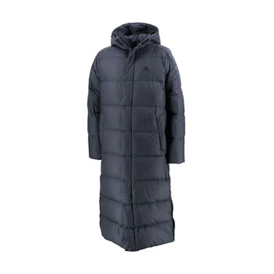 adidas Long Down Jacket in Blue for Windproof & Warmth GE9994