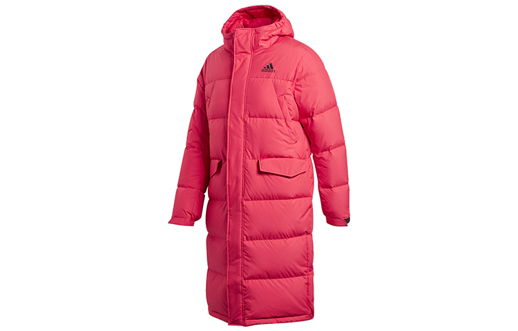 Order adidas Jaket Panjang Puffer dengan Hoodie Light Scarlet GK0663