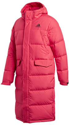 adidas Jaket Panjang Puffer dengan Hoodie Light Scarlet GK0663 Order adidas Jaket Panjang Puffer dengan Hoodie Light Scarlet GK0663