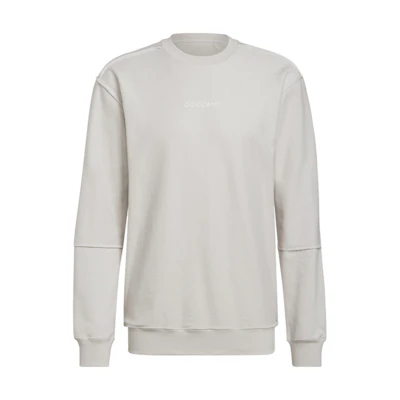 adidas Loopback Crew Sweatshirt Gray Pearl Pink HP0438