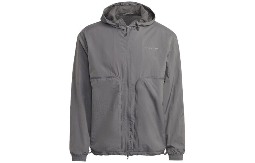 adidas Loose-Fit Gray Zip-Up Hoodie Jacket (Japan Edition) HK2774-JAPAN