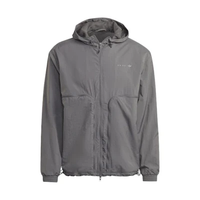 adidas Loose-Fit Gray Zip-Up Hoodie Jacket (Japan Edition) HK2774-JAPAN
