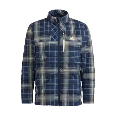 adidas Loose Fit Checkered Zip Jacket Japanese Edition - Blue HG8217-JAPAN