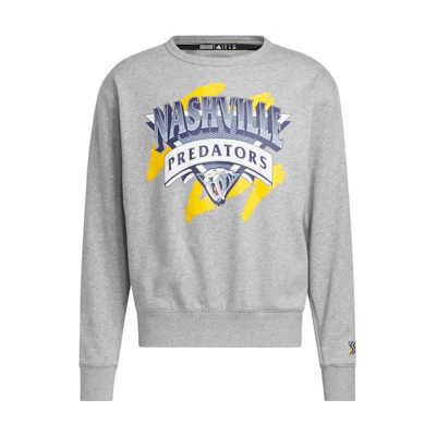 adidas Loose Fit Crewneck Grey Sweatshirt American Style HN6392