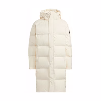 adidas Loose Fit Detachable Hood Down Jacket Unisex Off-White H23086