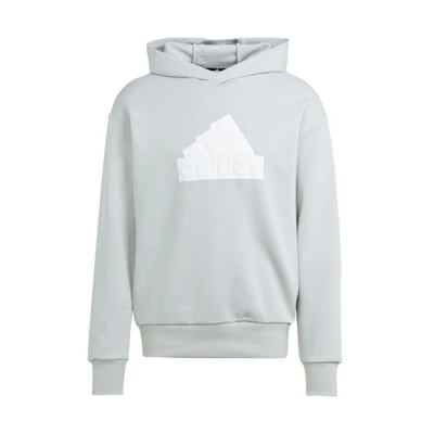adidas Loose Fit Letter Print Hoodie Gray Long Sleeve IJ6392
