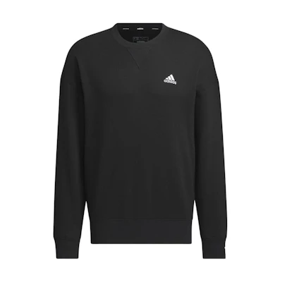 adidas Loose Fit Logo Crewneck Sweatshirt Black JF3939