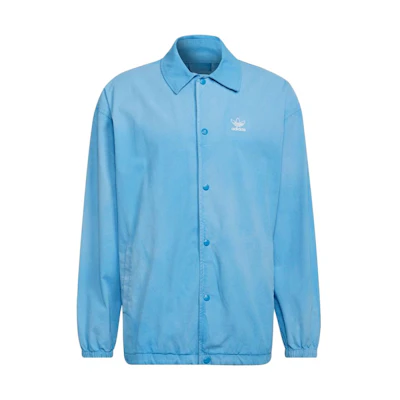 adidas Loose Fit Logo Print Long-Sleeve Jacket - Blue HK7512