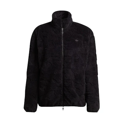 adidas Loose Fit Solid Black Stand Collar Zip Jacket (Japan Edition) IJ0723-JAPAN