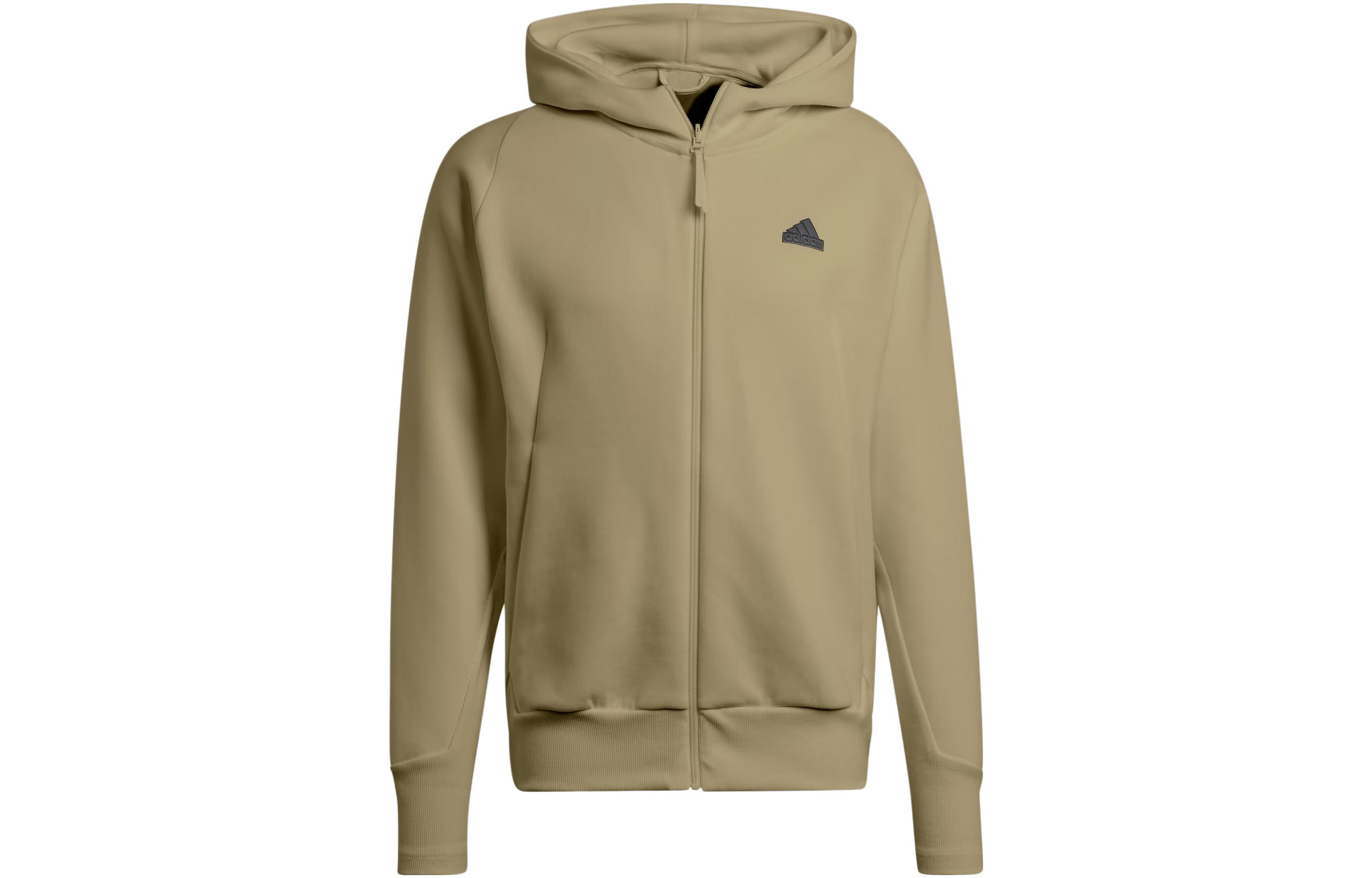 adidas Loose Fit Zip-Up Hoodie Jacket Japan Edition Brown IN5090-JAPAN