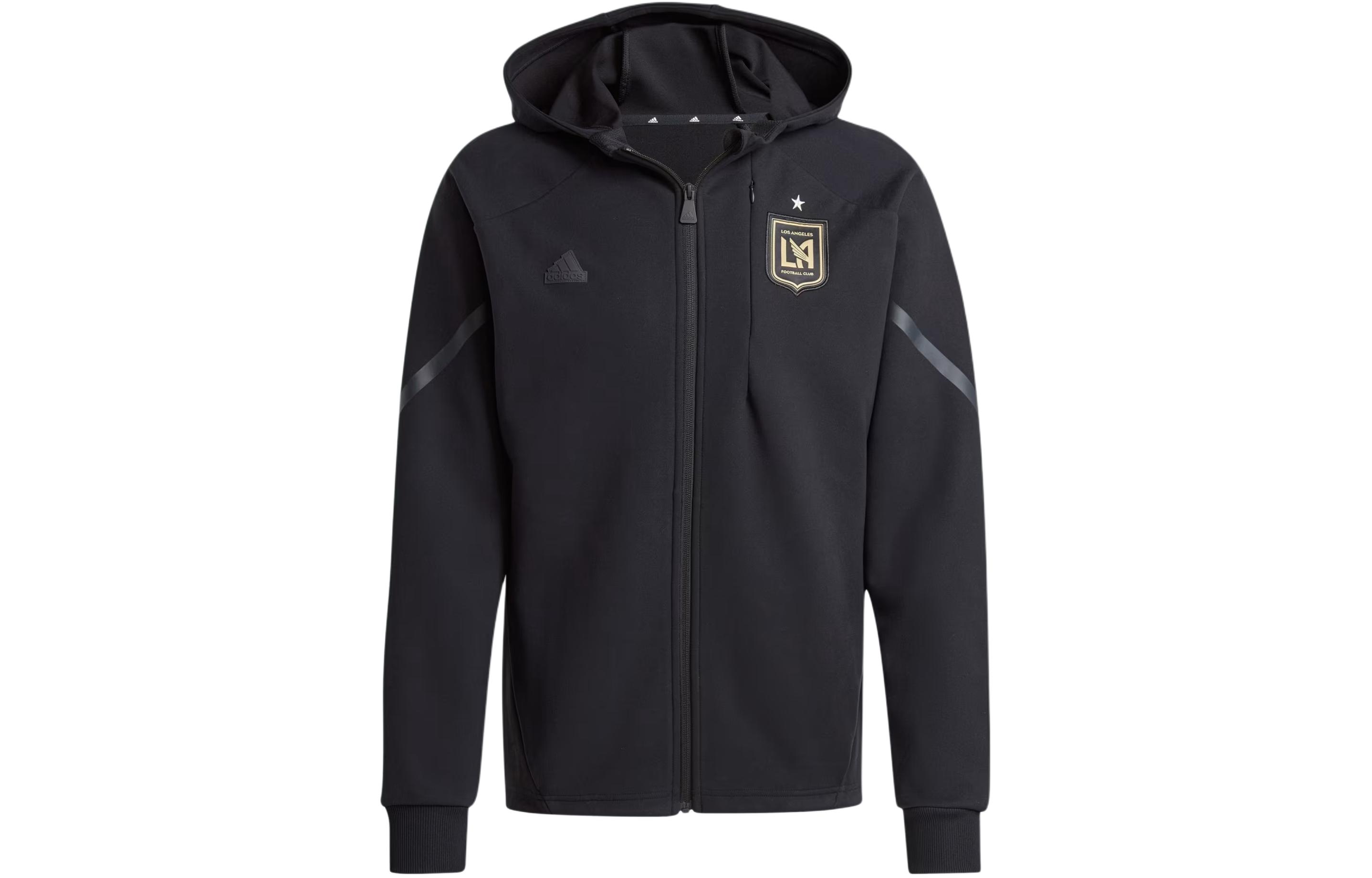 adidas Los Angeles FC Gameday Anthem Hoodie Jacket Black IQ0720