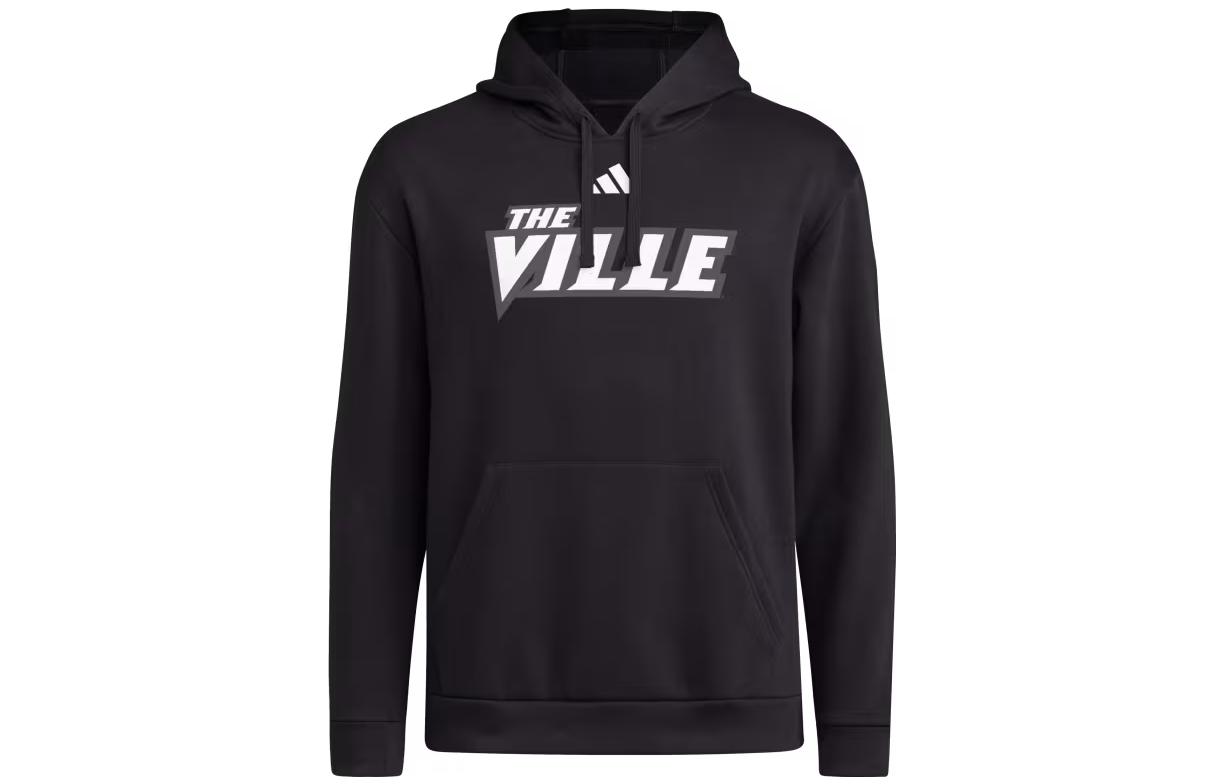 adidas Louisville Graphic Print Hoodie Black Long Sleeve IK8770