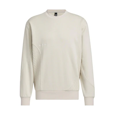adidas Lounge Crewneck Sweatshirt Clear Brown Casual Long Sleeve IP4983