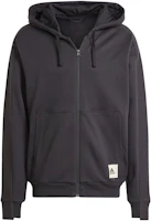 adidas Lounge French Terry Full-Zip Sweatshirt Black Zip-Up Hoodie IQ3422 adidas Lounge French Terry Full-Zip Sweatshirt Black Zip-Up Hoodie IQ3422