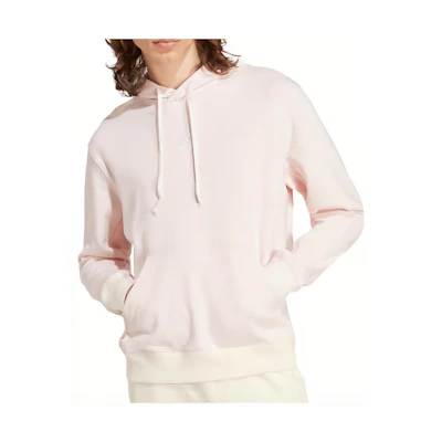 adidas Lounge French Terry Hoodie Solid Color - Clear Pink IS1618
