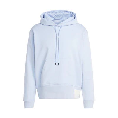 adidas Lounge Heavy French Terry Hoodie Dawn Blue Unisex Pullover IC4086