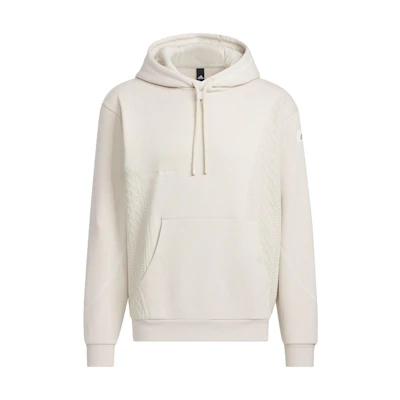 adidas Lounge Hooded Sweatshirt Off-White Casual Activewear Top IQ1364