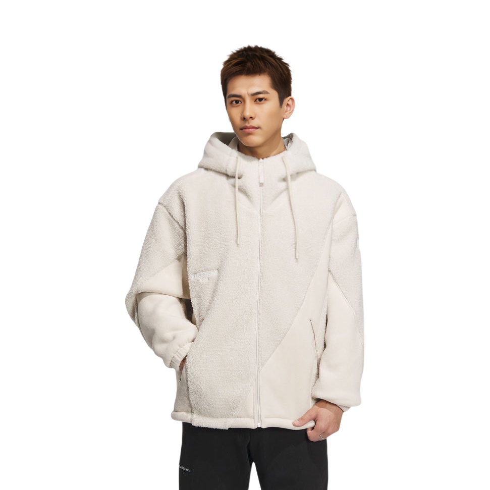 adidas Lounge Jacket Clear Brown Casual Loose Fit Sports Jacket IP4974 圖 3