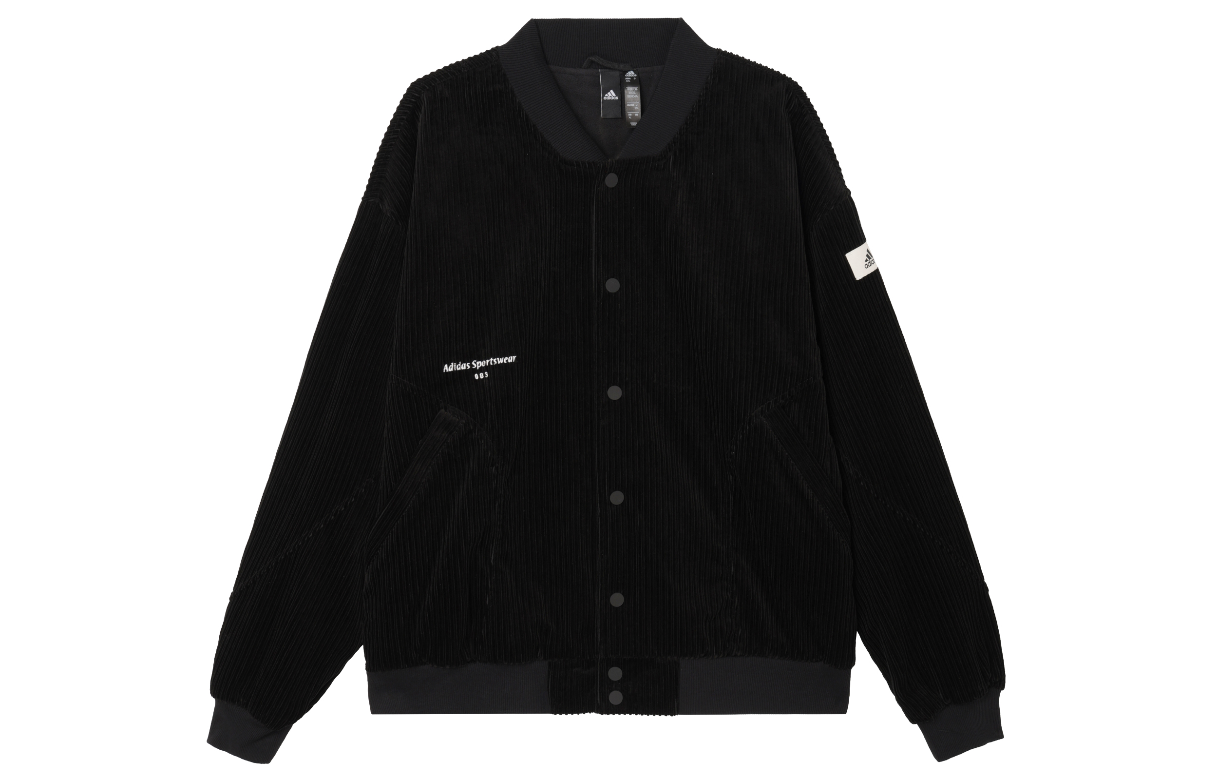 adidas Lounge Retro Corduroy Patch Logo Casual Jacket - IQ1387