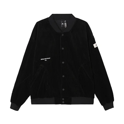 adidas Lounge Retro Corduroy Patch Logo Casual Jacket - IQ1387