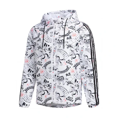 adidas Lucky Print Slim Fit Sweatshirt - White GF7097