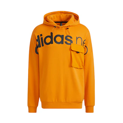 adidas M Ard HDY Big Logo Men’s Hoodie Pullover - Orange HG1607