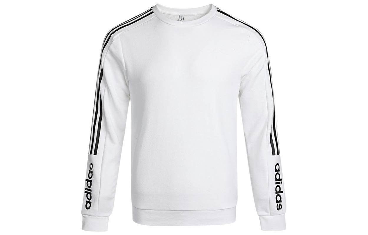 adidas M Basic Logo Print Crewneck Sweatshirt White H45561