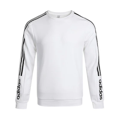 adidas M Basic Logo Print Crewneck Sweatshirt White H45561