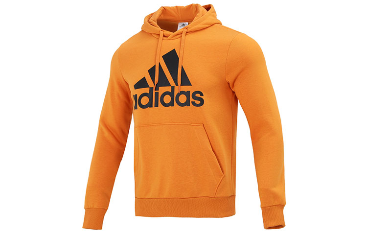 adidas M BL FL HD Orange Kangaroo Pocket Hoodie H58975