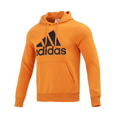 adidas M BL FL HD Orange Kangaroo Pocket Hoodie H58975