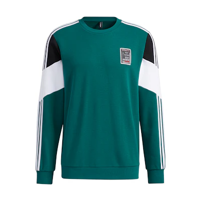 adidas M BRLV Sweat Crewneck Pullover Long Sleeve Forest Green GU0842